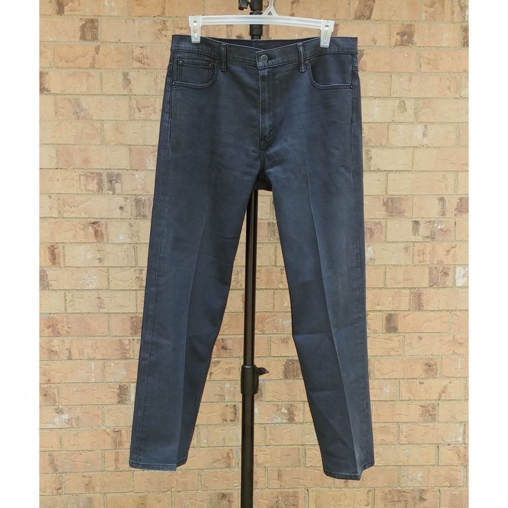 Levis 569 Men's Black Jeans 36 x 34 Red Tab Straight Fit Wider Opening